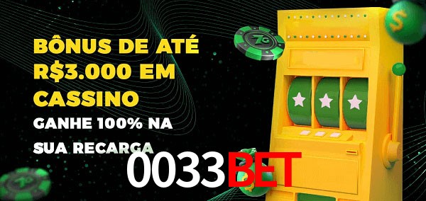 0033BET melhor bônus de depósito